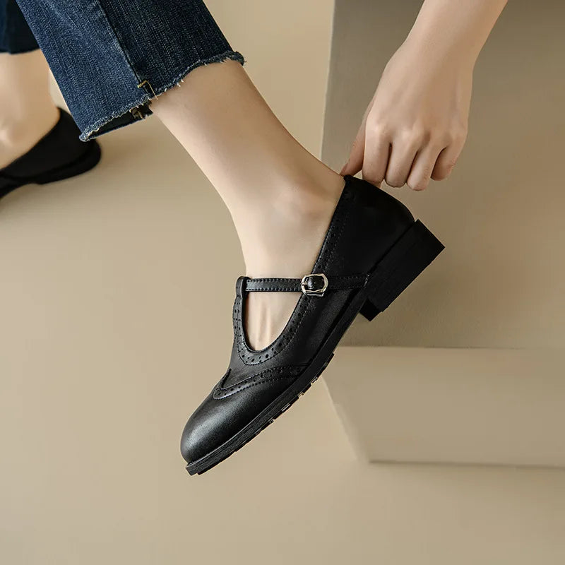 Chloe | Chic T-Strap Mary Jane Shoes