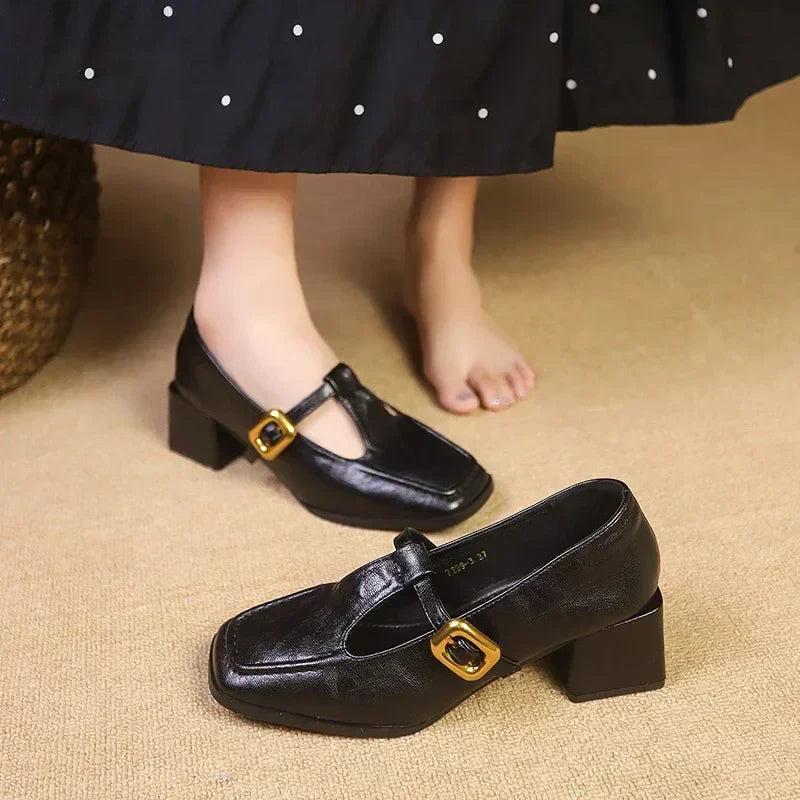 Dorvanna Classic French Mary Jane Shoes