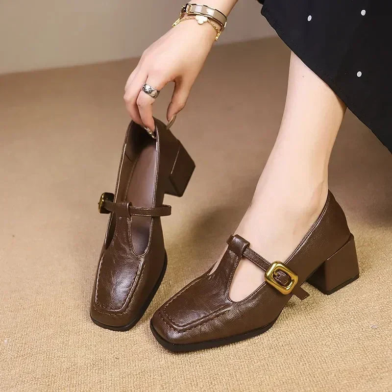 Dorvanna Classic French Mary Jane Shoes