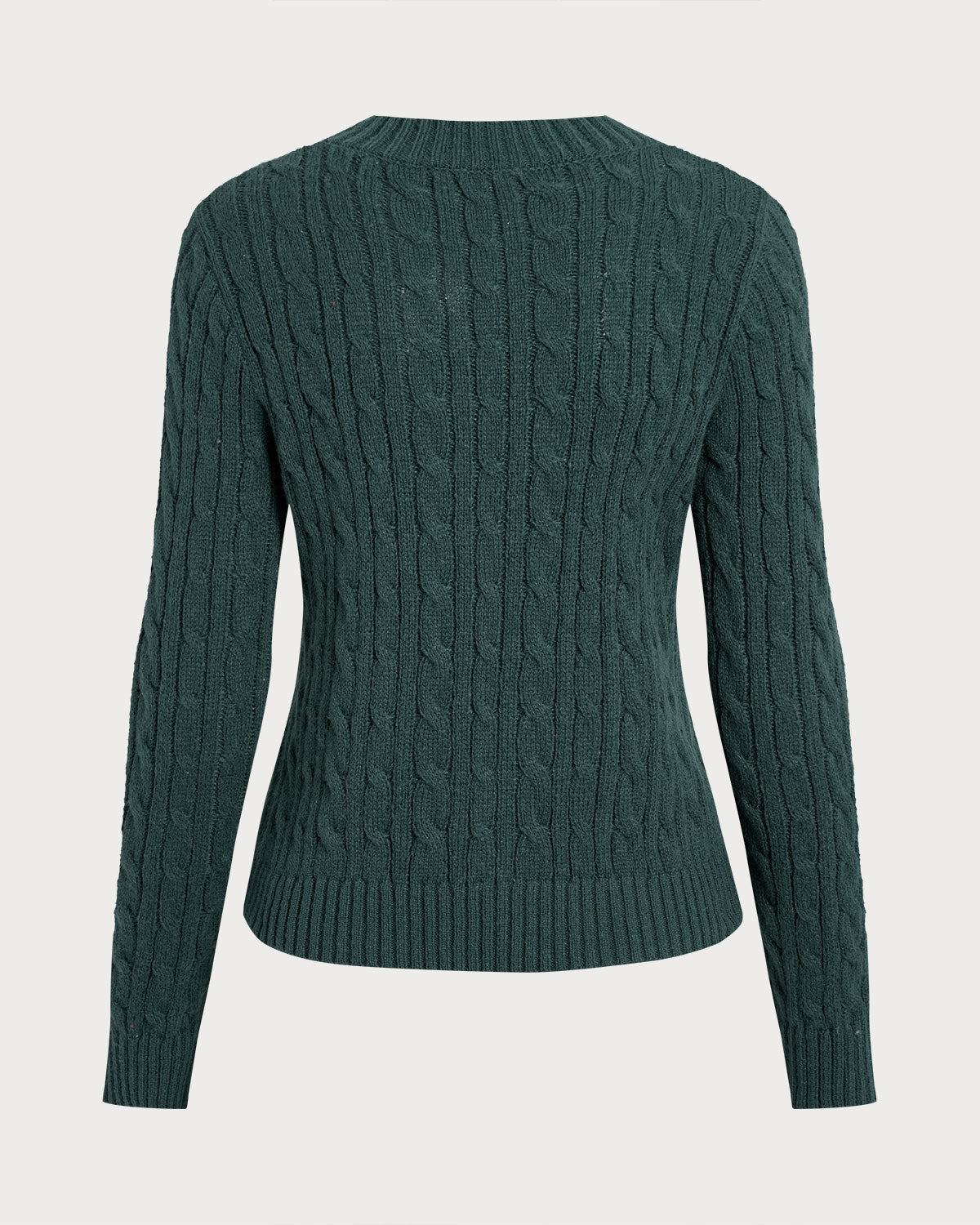 Green Single Breasted Daily Knit Cardigan