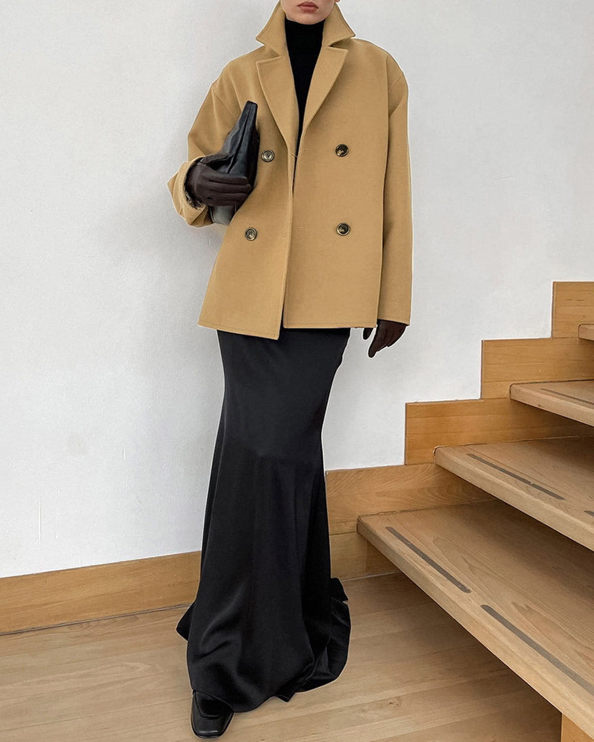 Khaki Loose Trench Coat