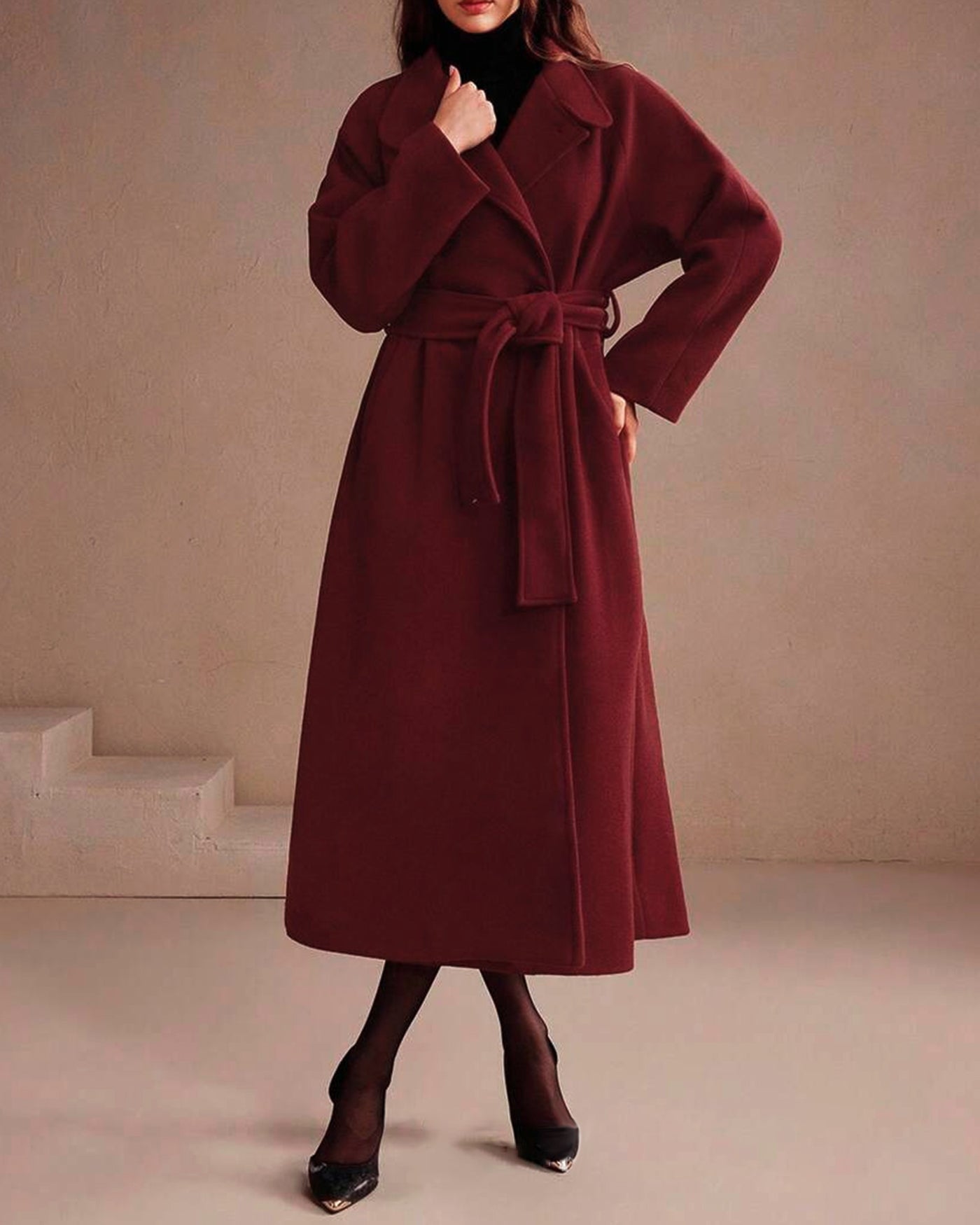 Wine Red Turtle Coat