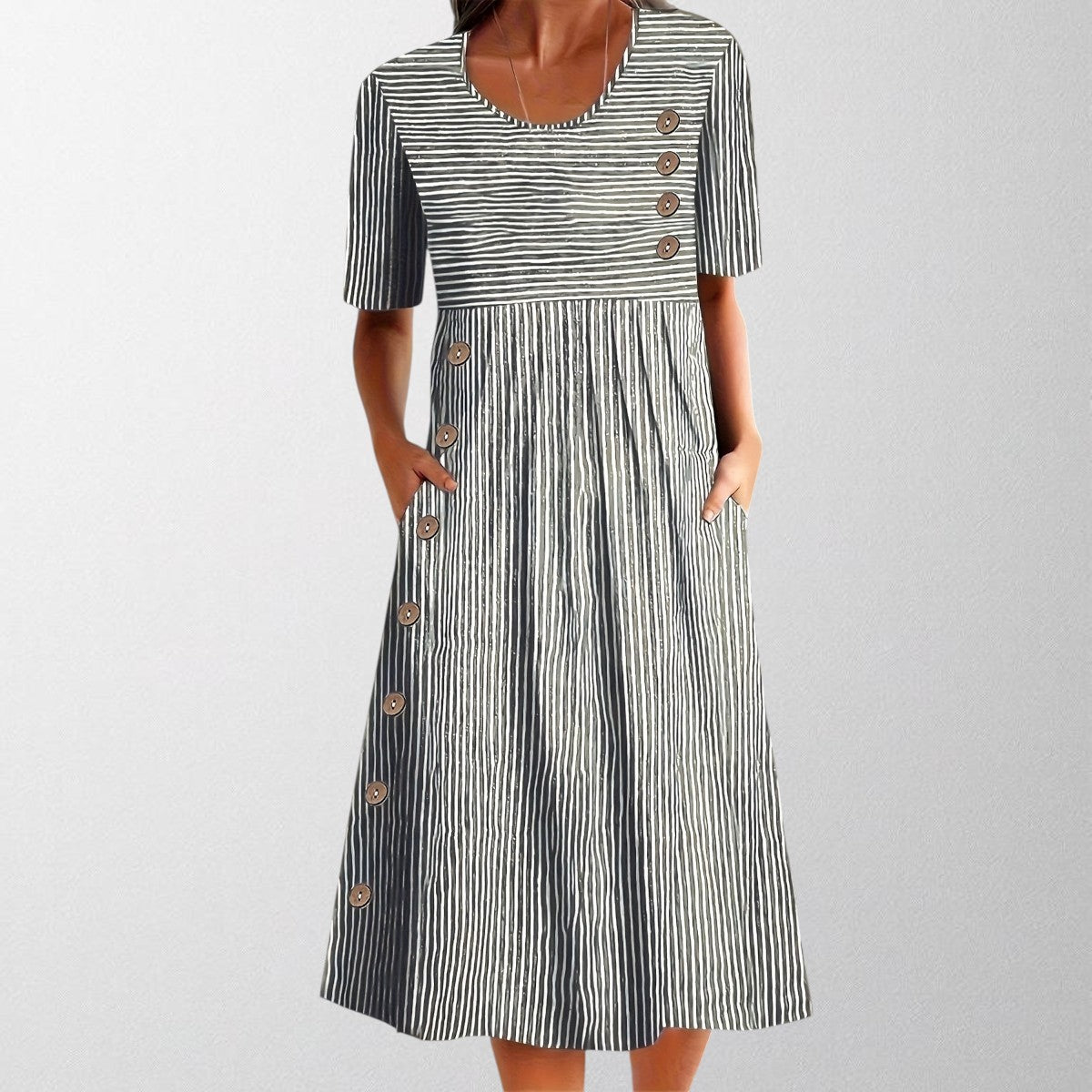 Joana - Striped Summer Dress