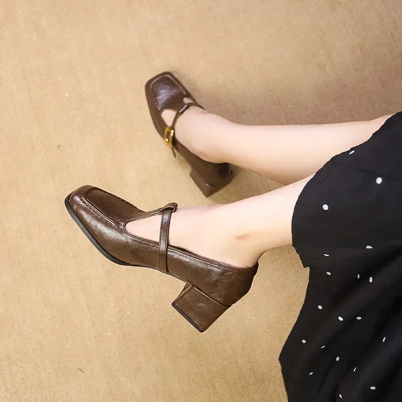 Dorvanna Classic French Mary Jane Shoes