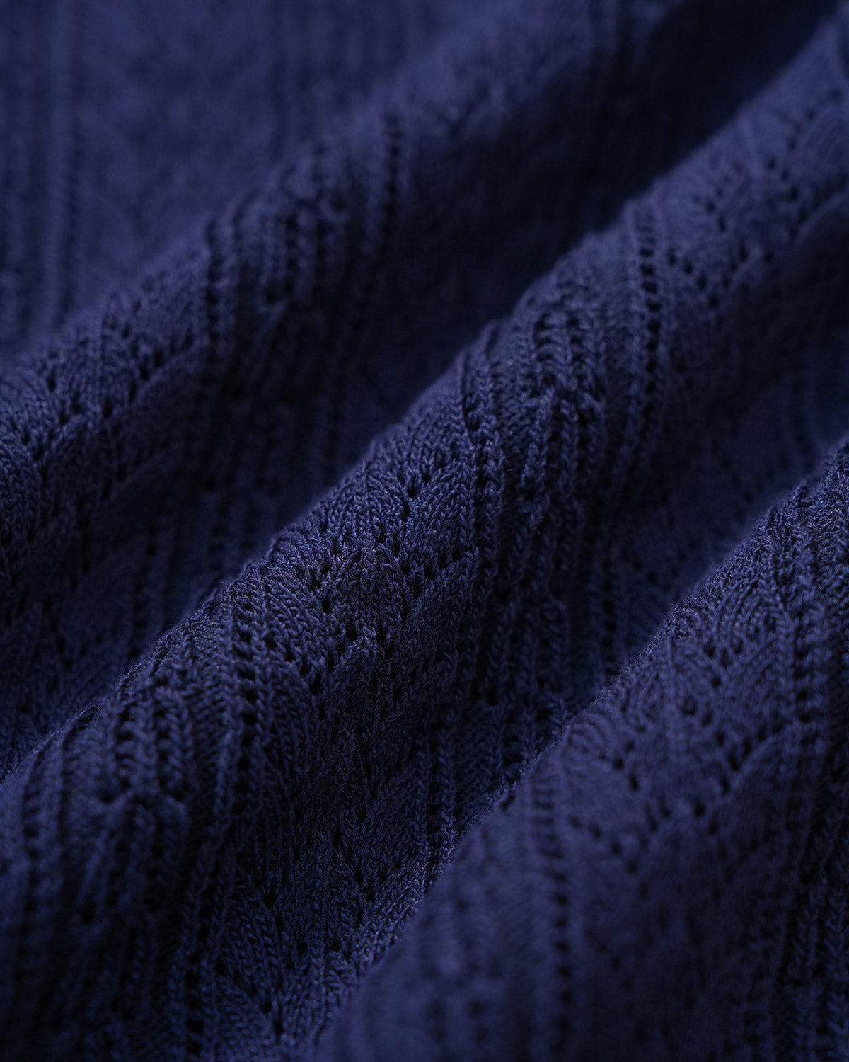 Navy Single Breasted Retro Knit Cardigan